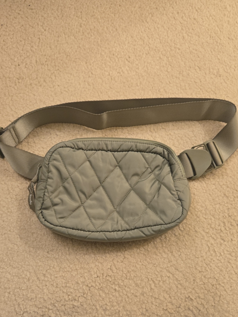 Vera Bradley Quilted Sling Belt Bag - Sage Green